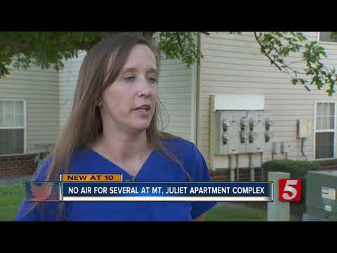 Several Families Without Air Conditioning at Mt. Juliet Apartment Complex