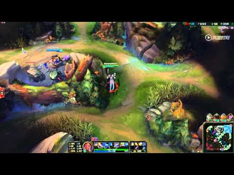 BananaMoon Lucian bot VS Caitlyn, LOL China server, Ionia block