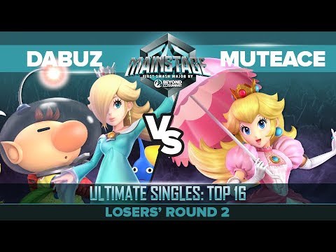 Dabuz vs MuteAce - Losers' Round 2: Ultimate Singles Top 16 - Mainstage | Olimar, Rosalina vs Peach