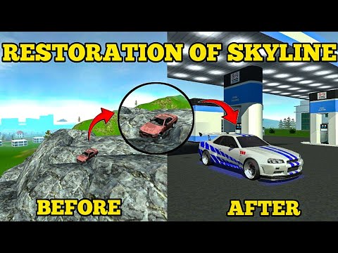 Restoration Of Accidental Nissan Skyline | Car Simulator 2 | New Update