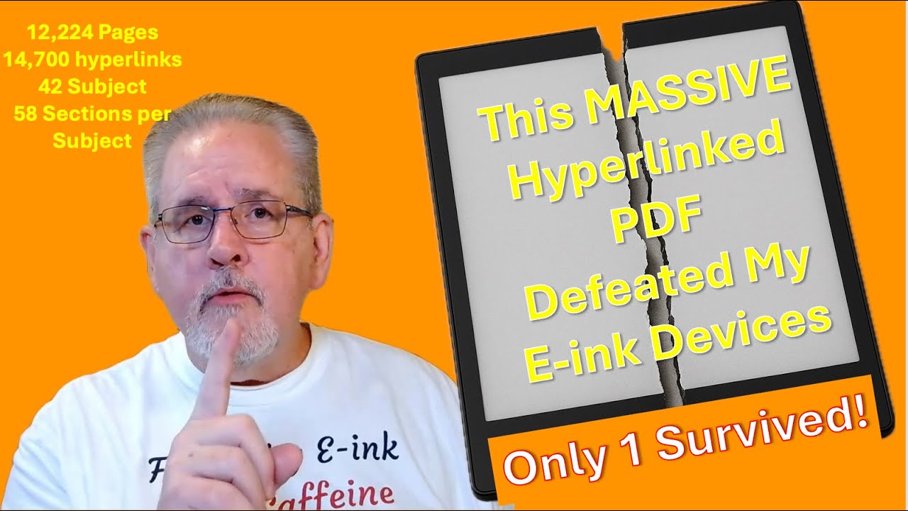 Only 1 E-Ink Device Passed This Brutal PDF Test!  Remarkable, ViWoods, Supernote, Boox, Kindle