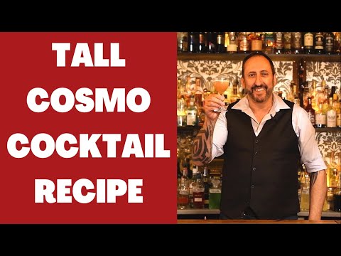 Tall Cosmo Cocktail Recipe/ Let's Talk Drinks