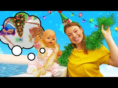 Spielspaß mit Baby Born. 🎄🧜‍♀️ Weihnachtsparty mit den Meerjungfrauen. Puppen Video mit Irene