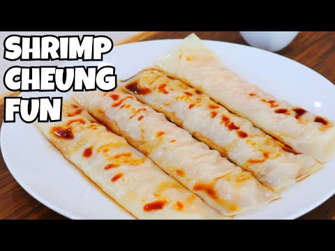 25-Min Shrimp Cheung Fun w/ Dumpling Wrappers: EASY Dim Sum Recipe!