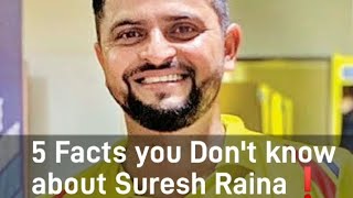 5 Unknown Facts about Suresh Raina❗#shorts #ytshorts