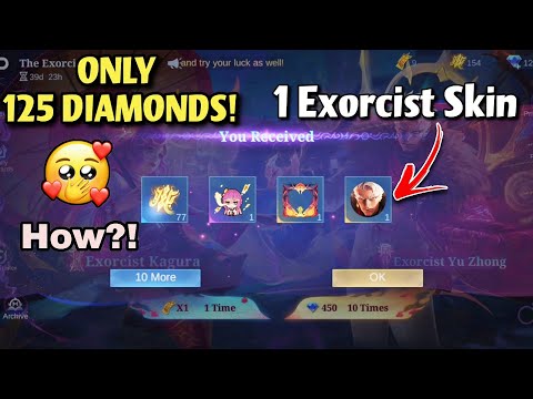 I SPENT ONLY 125 DIAMONDS AND GOT YU ZHONG EXORCIST SKIN!🤯WATCH TO FIND OUT HOW!!!😲