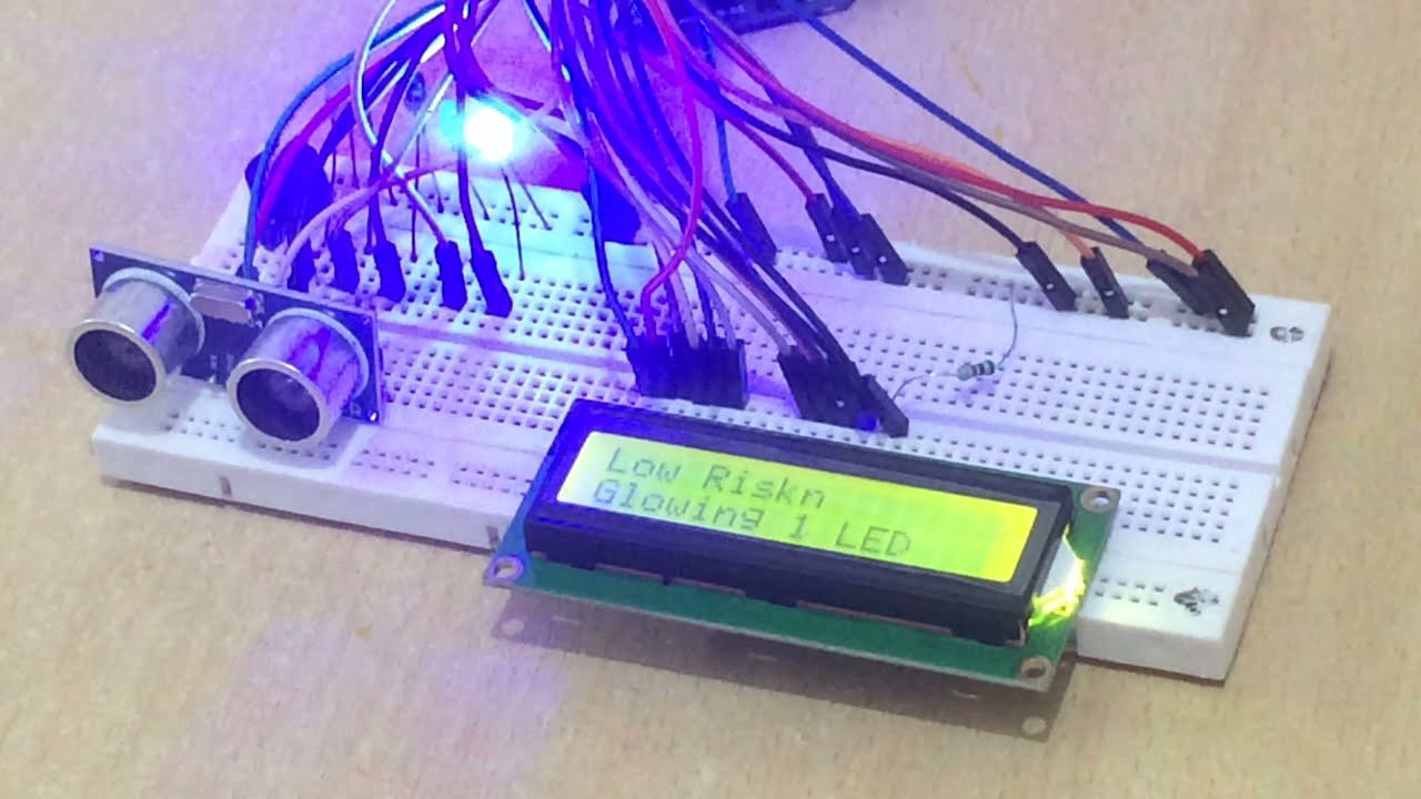 โปรเจกต์ DIY Security Alarm โดยใช้ LCD และ Ultrasonic Sensor