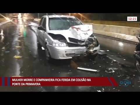 Colisão entre moto e carro deixa uma pessoa ferida e outra morta 02 07 2021