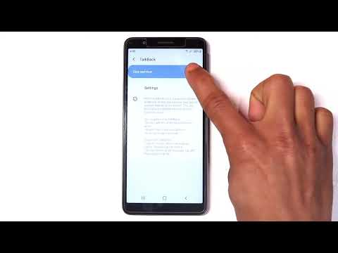How to Turn On/Off TalkBack in SAMSUNG Galaxy M01 Core - Voice Assistant