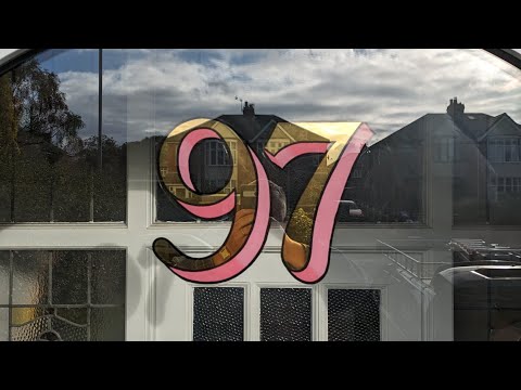 Hand Painted Gold Leaf House Number. A real time process Video
