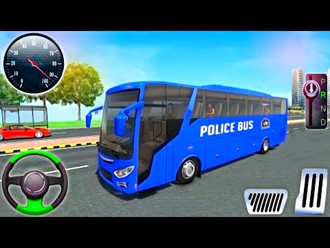 Police Bus Driving Simulator 3D - US Police Coach Bus Game - Android Gameplay