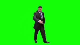 Vince McMahon walking with a durag green screen