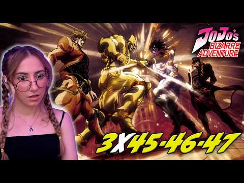 ZA WARUDO! JOTARO vs DIO! JoJo’s Bizarre Adventure 🔥 Stardust Crusaders EP 45-46-47 REACTION