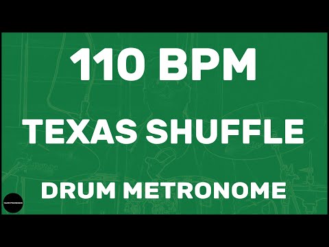 Texas Shuffle | Drum Metronome Loop | 110 BPM