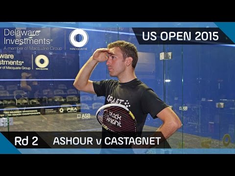 Squash: Delaware Investments US Open 2015 - Rd 2 Highlights - Ashour v Castagnet
