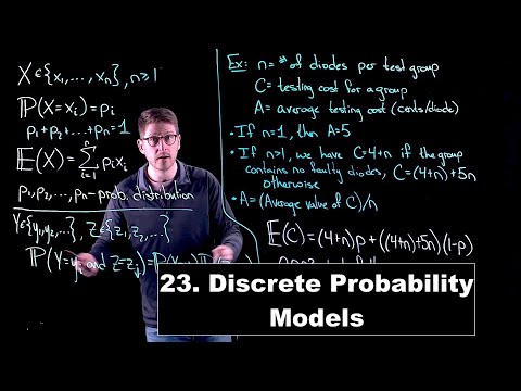 Discrete Probability Models - Math Modelling | Lecture 23