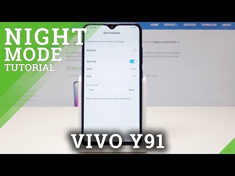 How to Activate Night Mode in VIVO Y91 - Eye Comfort Mode