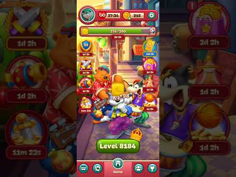 Toon Blast Level 8182 - 8185 Gameplay Walkthrough 