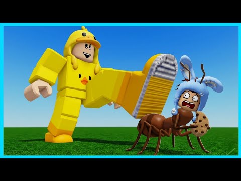 MIPAN & ZUZUZU Menjadi Semut Kecil Vs Manusia Besar! ROBLOX