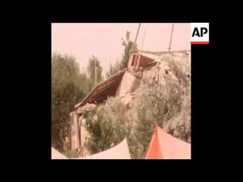 SYND 3 6 76 AFTERMATH OF AN EARTHQUAKE IN GAZLI, UZBEKISTAN