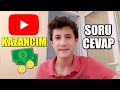 YOUTUBE 'DAN NE KADAR PARA KAZANIYORUM ? ( SORU CEVAP )