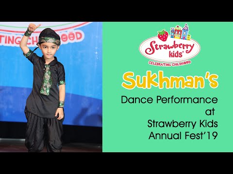 Sukhman's Astounding Performance | Strawberry Kids Preschool | Patiala