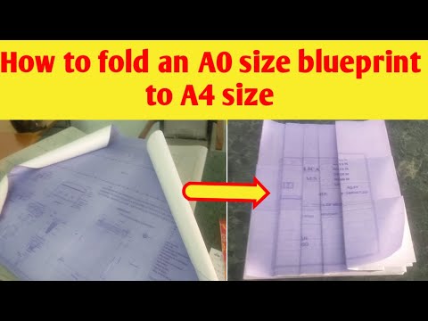 How to fold an A0 Size drawing to A4 size | Basic Civil Engineering Tips | CG360°
