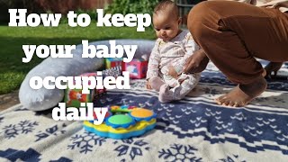 How entertain a 7 months old Baby | Active baby day routine | How to teach your baby useful skills