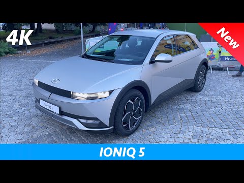 Hyundai Ioniq 5 2022 - FIRST look at night in 4K | Exterior - Interior