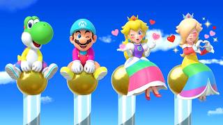 【スーパーマリオパーティ】全ミニゲームバトル！レインボーヨッシーVSマリオVSピーチVSロゼッタ
