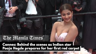 Cannes: Behind the scenes as Indian star Pooja Hegde prepares for her first red carpet