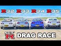 EVERY Nissan GT R DRAG RACE