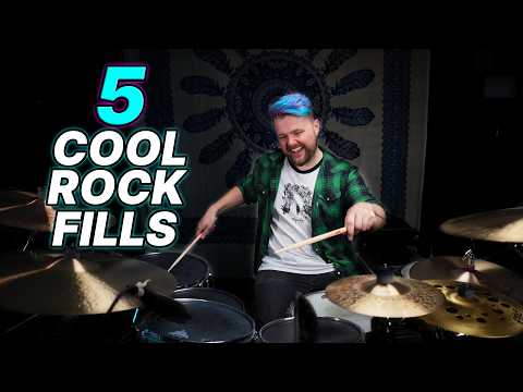 5 Cool Rock Fills! | DRUM LESSON - That Swedish Drummer