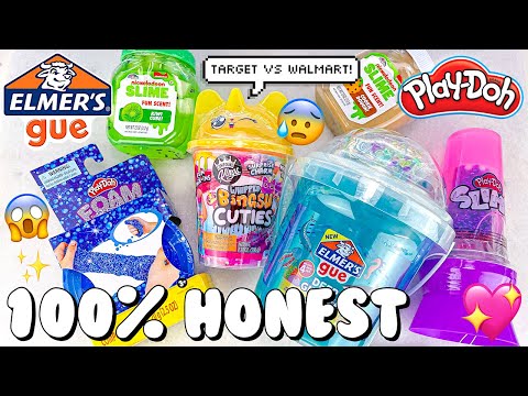 NEW STORE BOUGHT SLIMES UNDER $10 REVIEW! Target vs Walmart