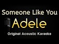 Someone Like You - Adele (Karaoke Songs With Lyrics - Original Key) Acoustic