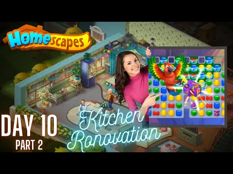 Decorate the Kitchen HOMESCAPES: Day 10 Part 2 Kitchen Renovation - Story Walkthrough by BS Gaming