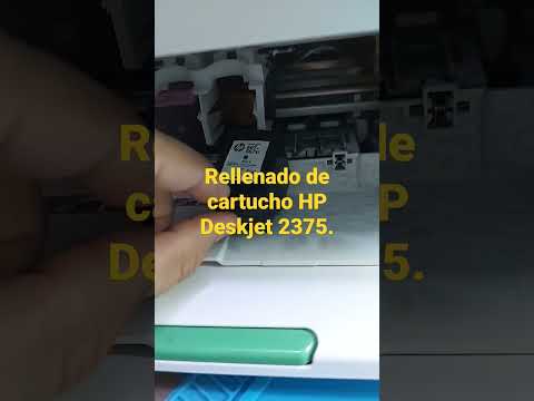 3er Rellenado de cartuchos HP Deskjet 2375 #shorts #impresora #printerhp