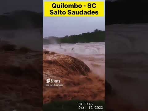 Quilombo - veja a cheia do Salto Saudades