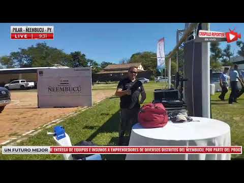 ENTREGA DE EQUIPOS E INSUMOS A EMPRENDEDORES DE ÑEEMBUCU. POR PARTE DE LA GOBERNACIÓN DE ÑEEMBUCU