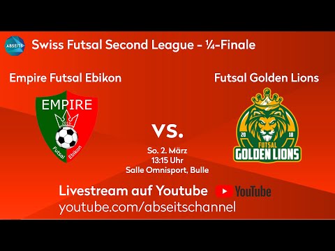 Empire Futsal Ebikon vs. Futsal Golden Lions | Swiss Futsal Second League - 1/4-Finale | 02.03.2025