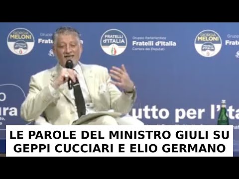 GIULI SU GEPPI CUCCIARI E ELIO GERMANO: “ALLA SINISTRA SONO RIMASTI SOLO I COMICI"