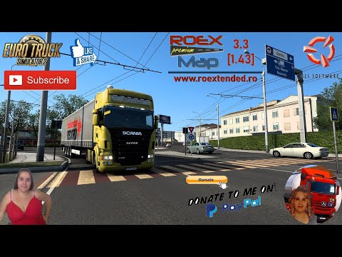 Euro Truck Simulator 2 (1.43) Scania R500 by RJL Delivery in Romania Roextended map + DLC's& Mods