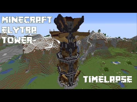 MINECRAFT ELYTRA TOWER - Build Timelapse 1.16 (Youtube Shorts)