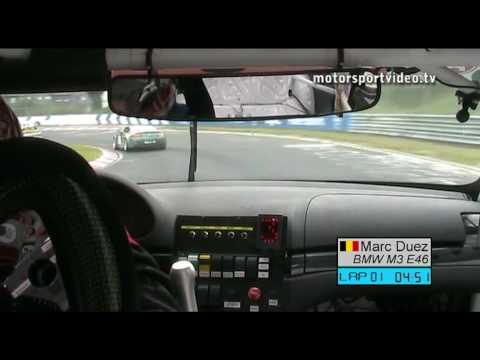 Marc Duez at the Nurburgring in a BMW M3 E46