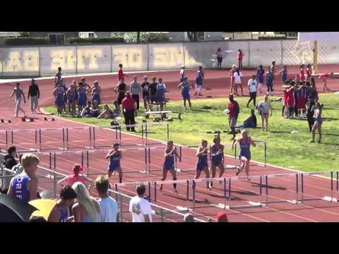 VarG 100m H at Fountain Valley - 4-20-16 - Los Alamitos Girls