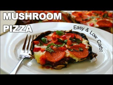 Portobello Mushroom Pizza in 15 Minutes - Quick & Low Carb