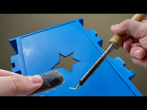 🔥🔥All men in the world should know THIS⛓️ Use iron wool to repair plastic