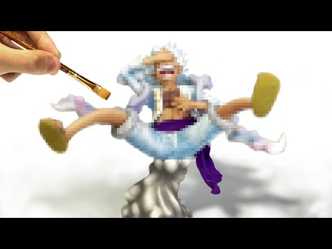 ゴムゴムの実の真の能力ギア5を発動するルフィ(ニカ)を作ってみた ワンピース フィギュア/Sculpting Luffy's GEAR5(NIKA) ONE PIECE