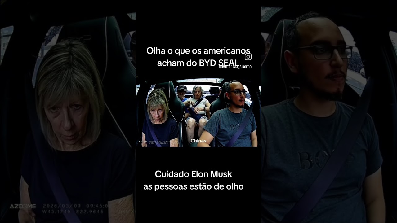 O que os AMERICANOS falaram do BYD Seal? 😅 #uber #motoristadeapp #motoristadeaplicativo