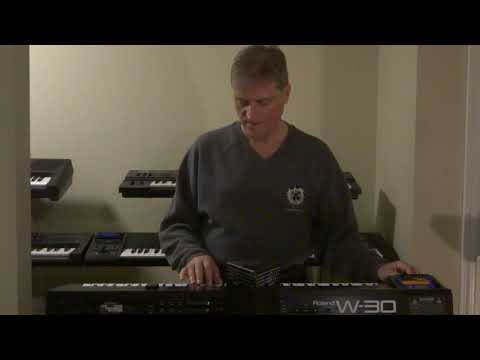 1988 Roland W-30 Sampler keyboard.